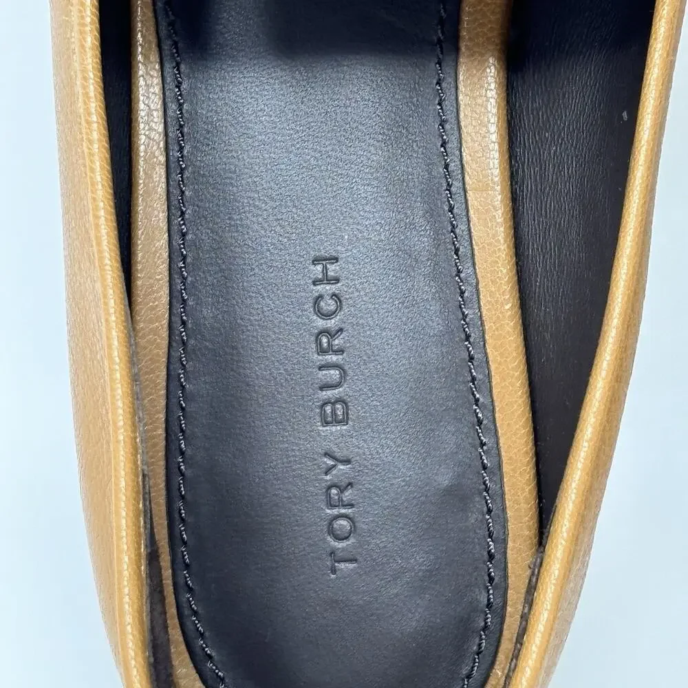 Tory Burch Perrine Loafers Size 7 Brown Horsebit Caramel Preppy Fits Like 8 Read